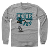 Mens Long Sleeve Heather Gray